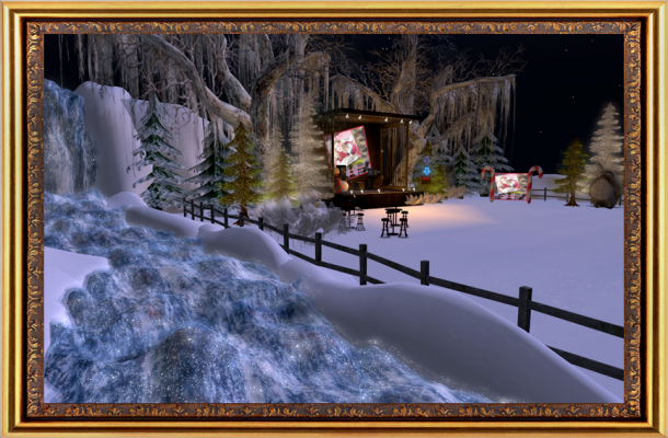 One Love stage in Second Life, built for Sofia Talvik's X-mas concert