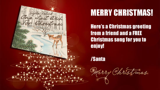 Christmas card from Sofia Talvik